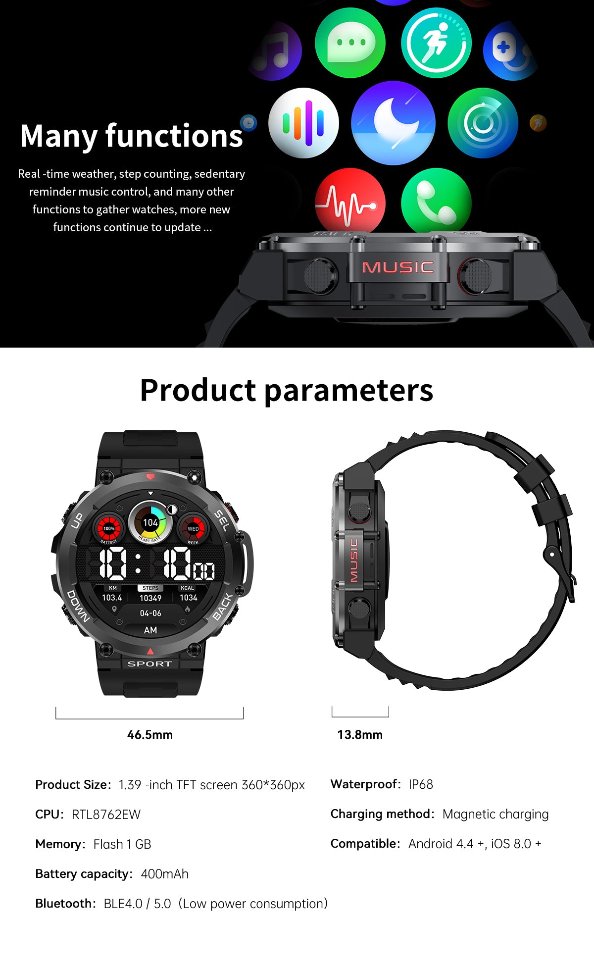 LEMFO LF33 Smart Watch