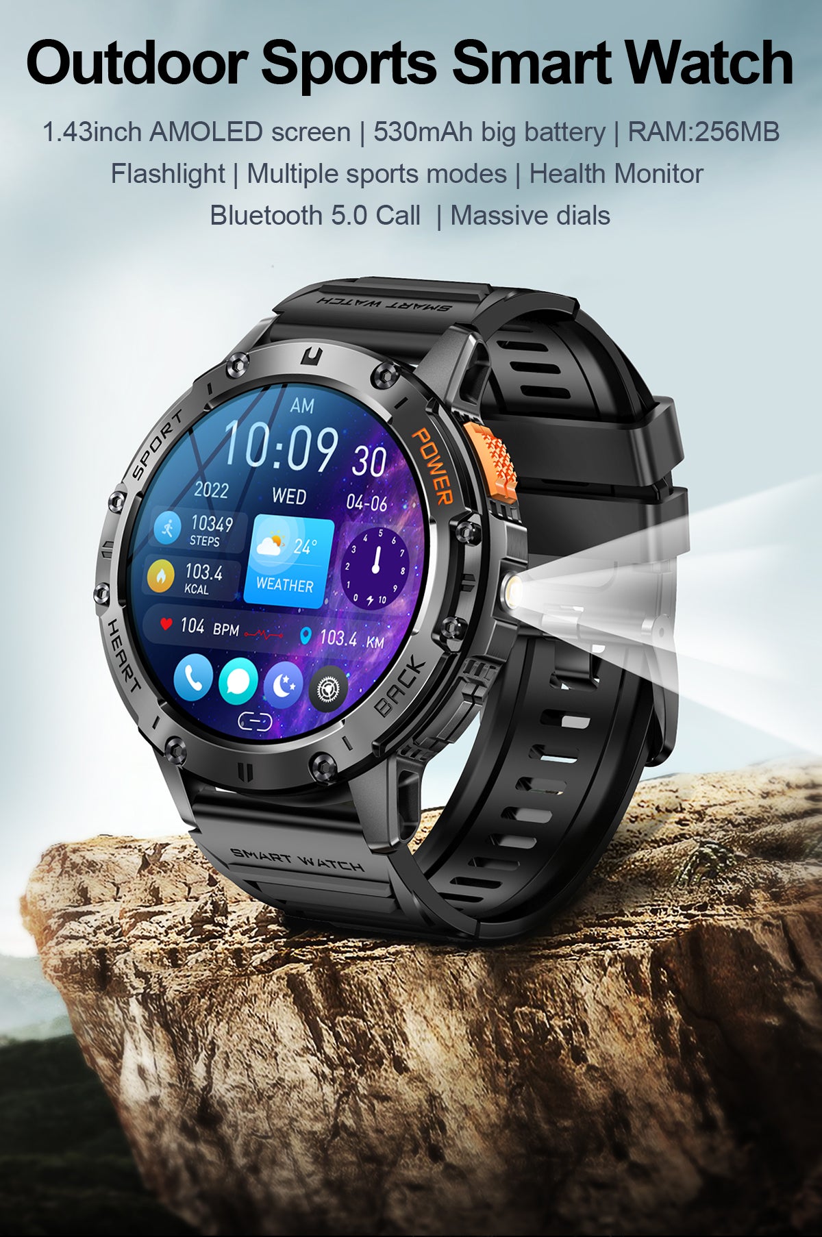 LEMFO K65 Smart Watch Amoled