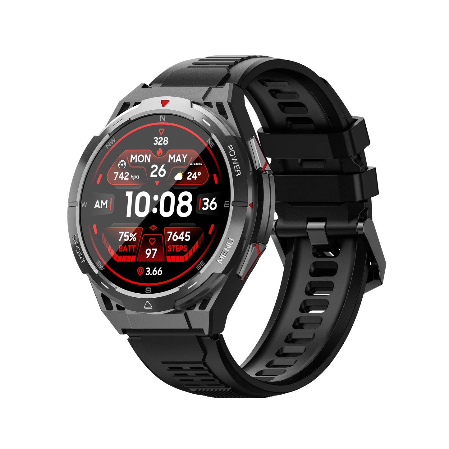 LEMFO X2 Smart Watch AMOLED/GPS/3ATM Waterproof