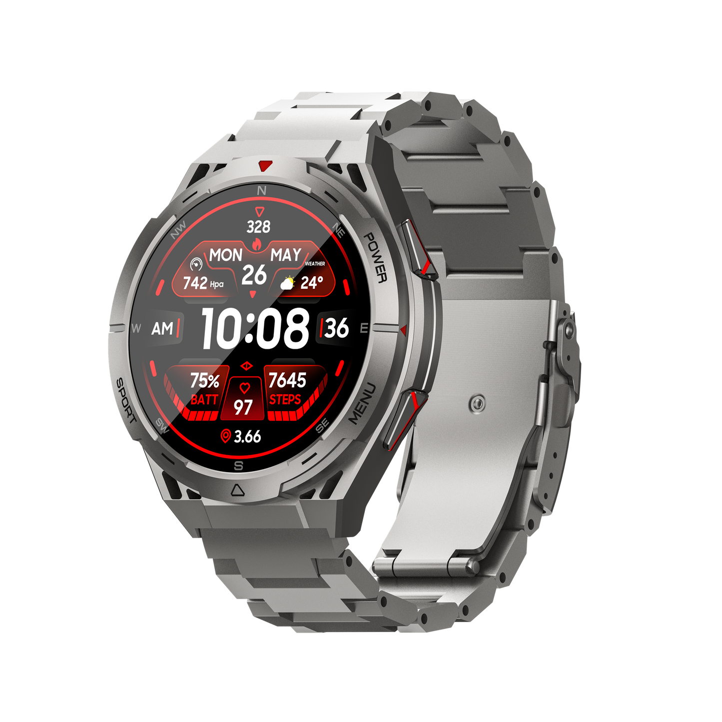 LEMFO X2 Smart Watch AMOLED/GPS/3ATM Waterproof