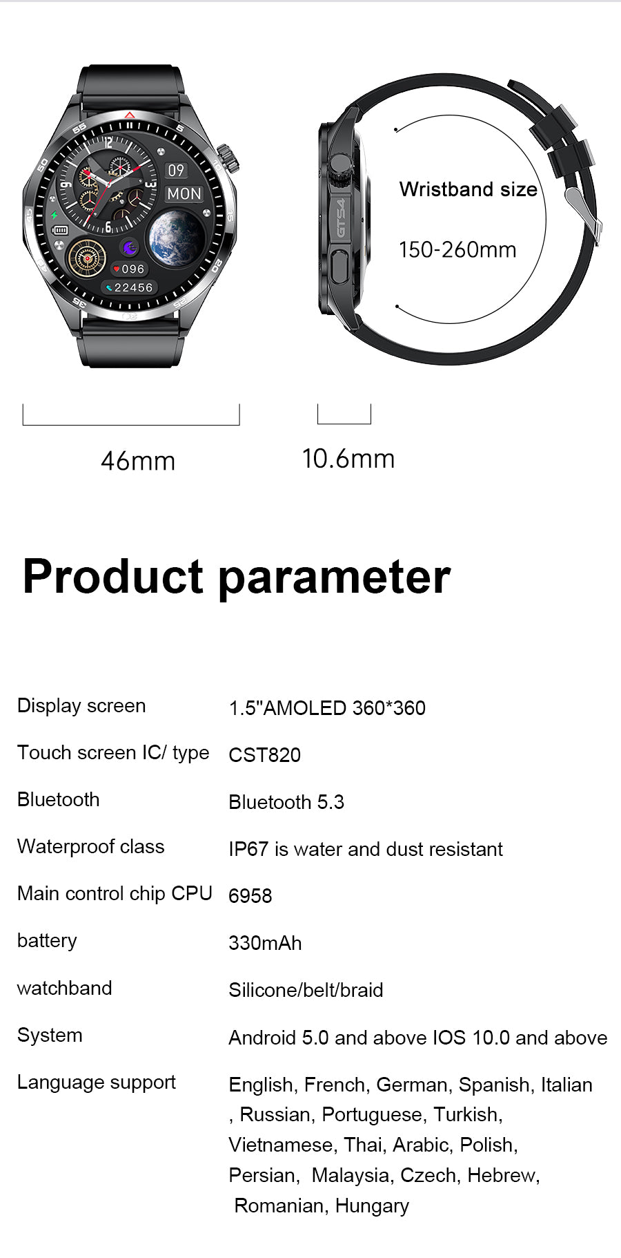 LEMFO LT09 Smart Watch