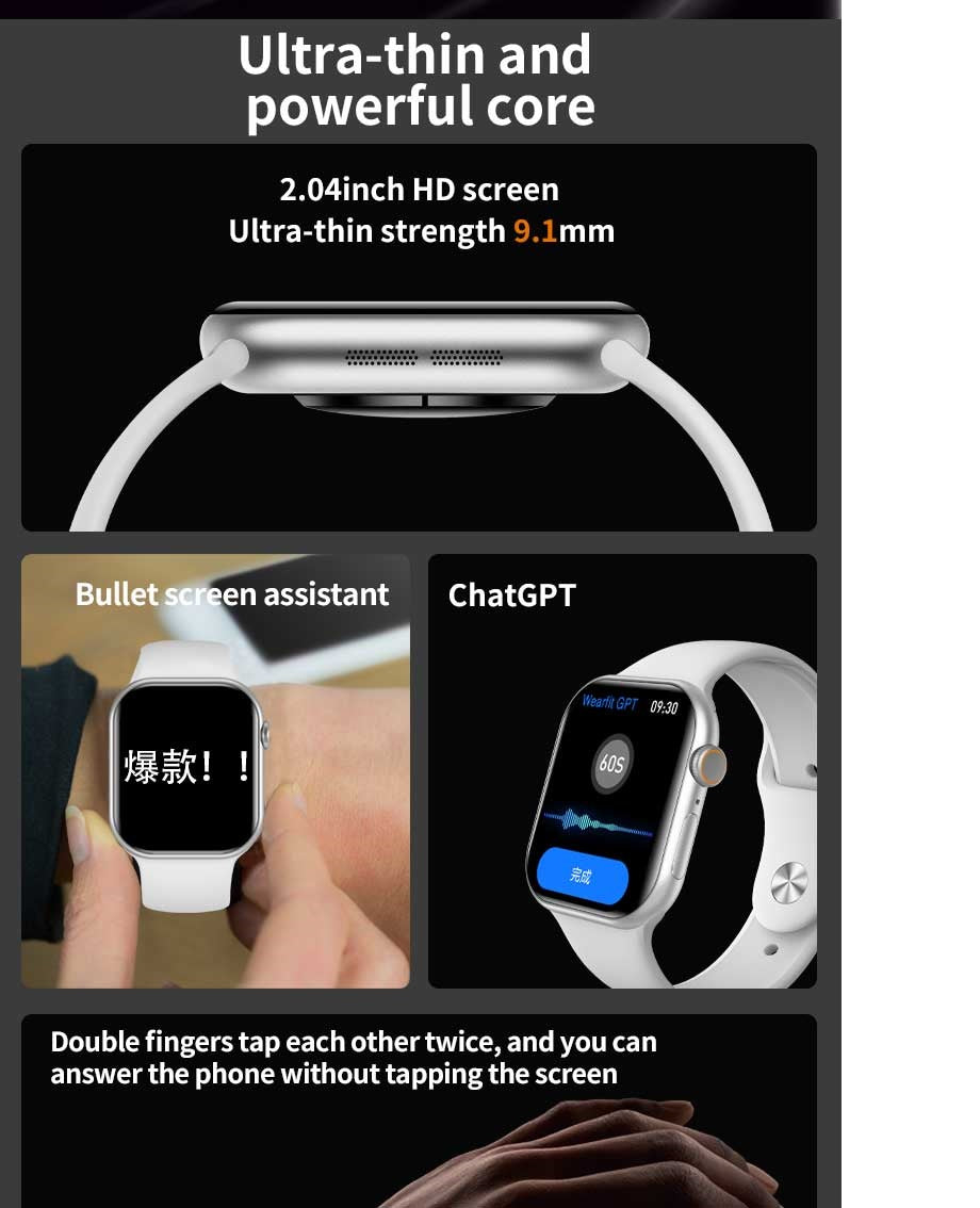 LEMFO S10 Smart Watch AI Translation and Chatgpt Support